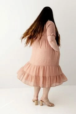 Polagram PLUS 'Sutton' Smocked Bodice Dress In Dusty Rose FINAL SALE 11 Polagram PLUS 'Sutton' Smocked Bodice Dress In Dusty Rose FINAL SALE