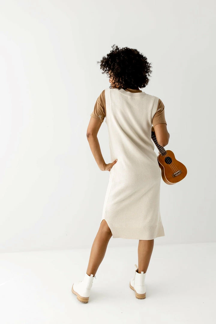 Polagram 'Quince' Sleeveless Sweater Dress In Cream Dresses 6 Polagram 'Quince' Sleeveless Sweater Dress In Cream Dresses