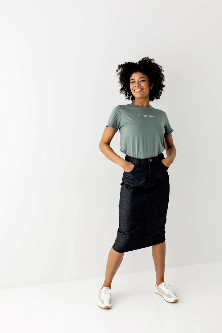 The Main Street Exchange 'Jodi' Denim Skirt In Vintage Black Exclusive Designs 8 The Main Street Exchange 'Jodi' Denim Skirt In Vintage Black Exclusive Designs