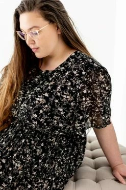 Hayden Los Angeles Extended 'Ingrid' Pleated Floral Midi Dress Dresses