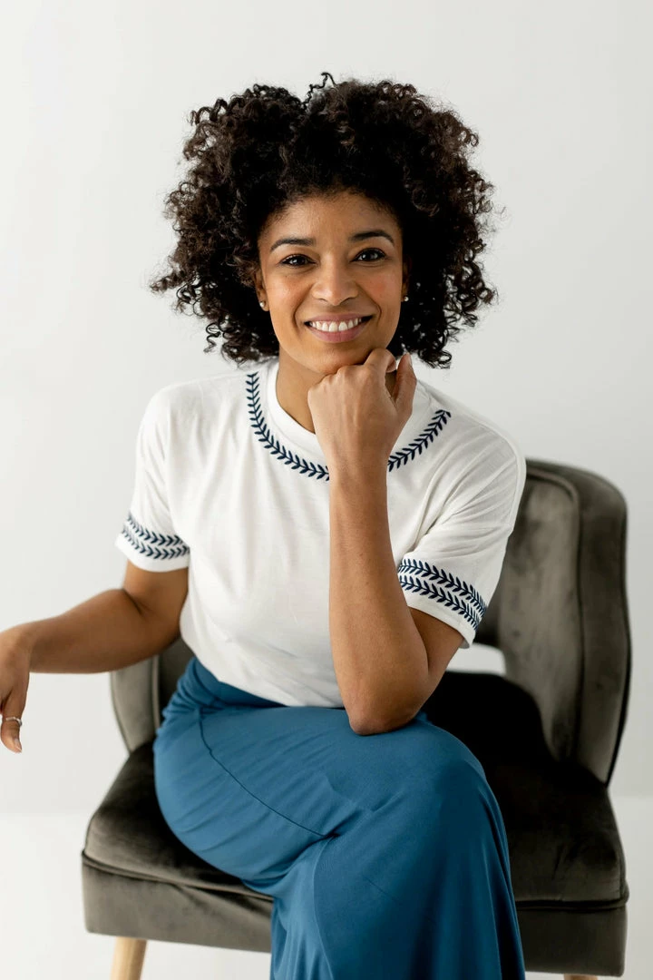 Polagram Tops/Cardigans 'Rio' Embroidered Tee In Ivory FINAL SALE 3 Polagram Tops/Cardigans 'Rio' Embroidered Tee In Ivory FINAL SALE
