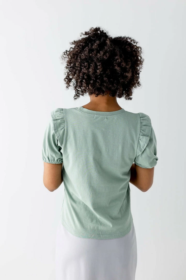 Polagram 'Amanda' Round Neck Bubble Sleeve Top FINAL SALE 5 Polagram 'Amanda' Round Neck Bubble Sleeve Top FINAL SALE