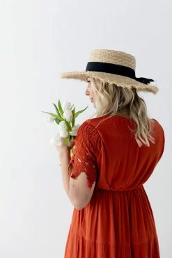 Polagram Dresses 'Hope' Lace Sleeve Maxi Dress In Rust 9 Polagram Dresses 'Hope' Lace Sleeve Maxi Dress In Rust