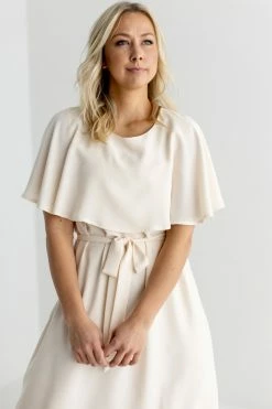 Tea N Rose 'Sparrow' Crepe Knee Length Dress FINAL SALE Dresses