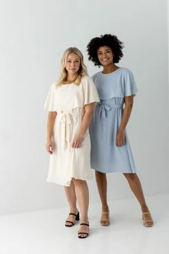 Tea N Rose 'Sparrow' Crepe Knee Length Dress FINAL SALE Dresses