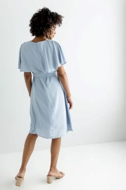 Tea N Rose 'Sparrow' Crepe Knee Length Dress FINAL SALE Dresses