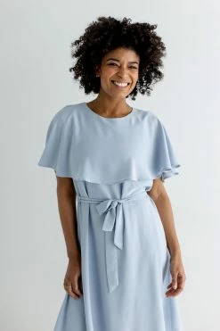 Tea N Rose 'Sparrow' Crepe Knee Length Dress FINAL SALE Dresses