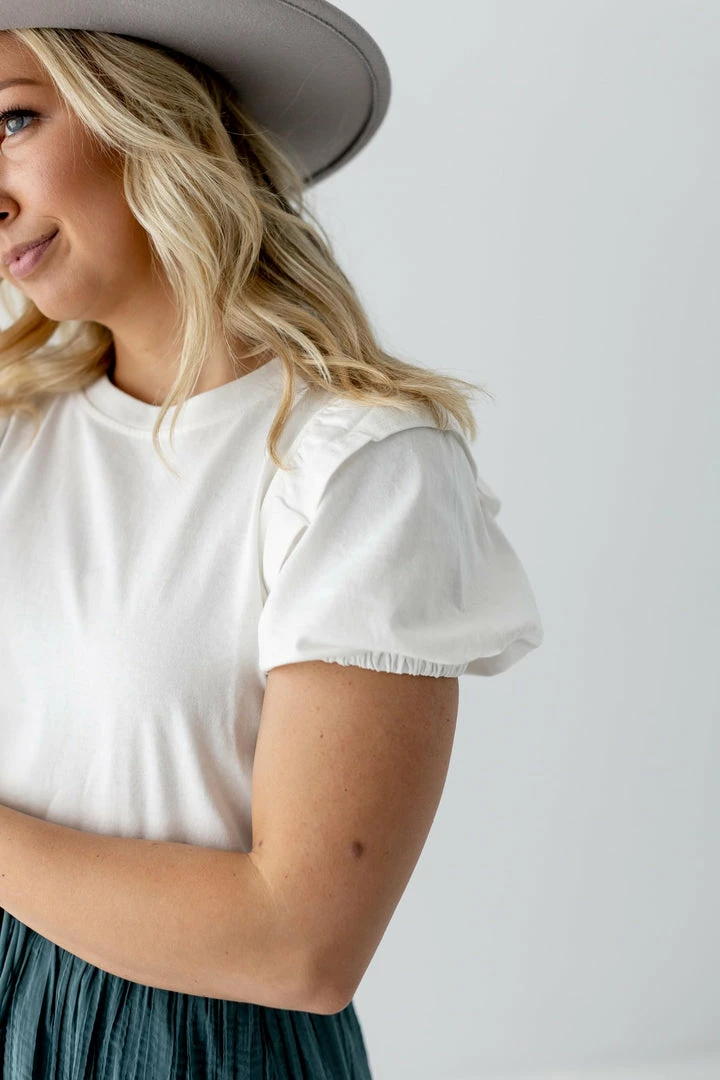 Polagram 'Amanda' Round Neck Bubble Sleeve Top FINAL SALE 8 Polagram 'Amanda' Round Neck Bubble Sleeve Top FINAL SALE