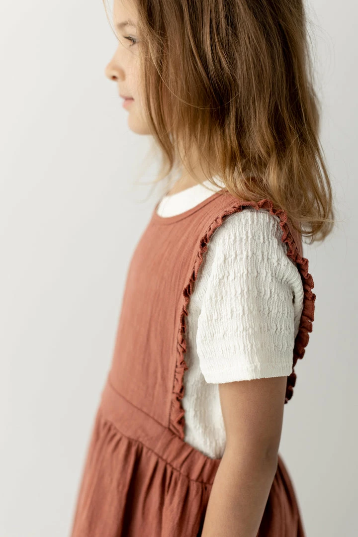 Hayden Los Angeles 'Millie' Girl Textured Tee In Cream Tops/Cardigans 8 Hayden Los Angeles 'Millie' Girl Textured Tee In Cream Tops/Cardigans