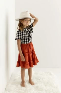 Hayden Los Angeles 'Laney' Girl Buffalo Plaid Top