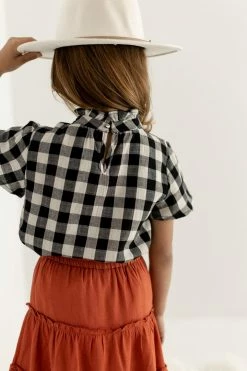 Hayden Los Angeles 'Laney' Girl Buffalo Plaid Top