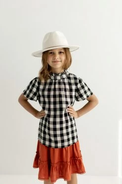 Hayden Los Angeles 'Laney' Girl Buffalo Plaid Top