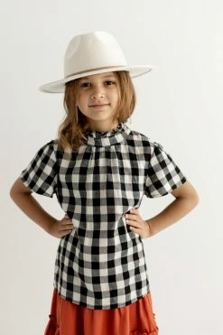 Hayden Los Angeles 'Laney' Girl Buffalo Plaid Top