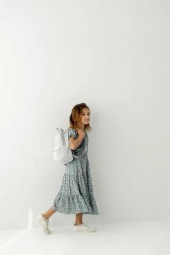 Hayden Los Angeles Dresses 'Malia' Girl Floral Tiered Dress In Light Blue