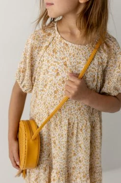 Hayden Los Angeles 'Elspeth' Girl Tiered Ditsy Floral Dress In Yellow FINAL SALE Dresses