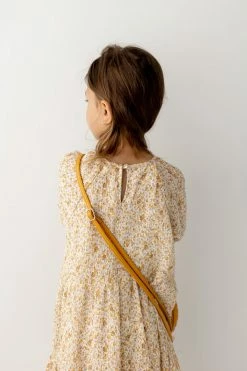Hayden Los Angeles 'Elspeth' Girl Tiered Ditsy Floral Dress In Yellow FINAL SALE Dresses