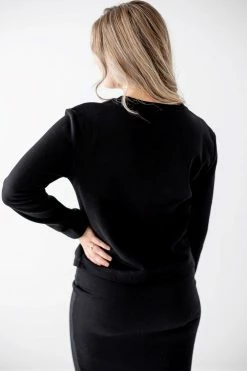 The Main Street Exchange Lancaster Collection 'Zion' Sweatshirt Top In Black FINAL SALE 6 The Main Street Exchange Lancaster Collection 'Zion' Sweatshirt Top In Black FINAL SALE