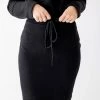 The Main Street Exchange 'Zion' Sweatshirt Skirt In Black Lancaster Collection