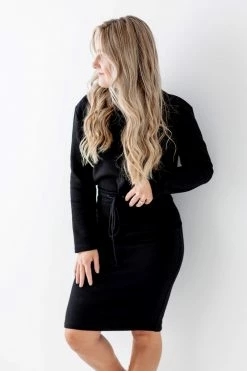 The Main Street Exchange 'Zion' Sweatshirt Skirt In Black Lancaster Collection