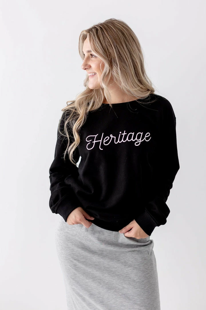 The Main Street Exchange 'Heritage' Sweatshirt In Black Lancaster Collection 2 The Main Street Exchange 'Heritage' Sweatshirt In Black Lancaster Collection