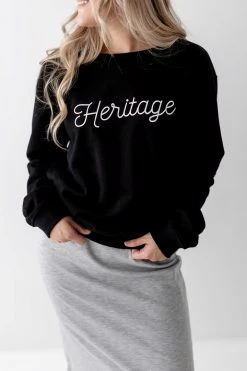 The Main Street Exchange 'Heritage' Sweatshirt In Black Lancaster Collection 7 The Main Street Exchange 'Heritage' Sweatshirt In Black Lancaster Collection
