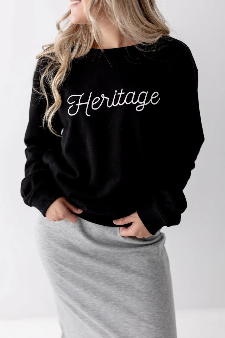 The Main Street Exchange 'Heritage' Sweatshirt In Black Lancaster Collection 3 The Main Street Exchange 'Heritage' Sweatshirt In Black Lancaster Collection