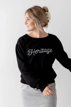 The Main Street Exchange 'Heritage' Sweatshirt In Black Lancaster Collection 8 The Main Street Exchange 'Heritage' Sweatshirt In Black Lancaster Collection
