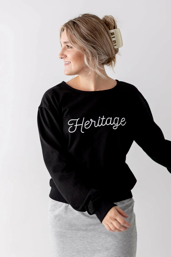 The Main Street Exchange 'Heritage' Sweatshirt In Black Lancaster Collection 4 The Main Street Exchange 'Heritage' Sweatshirt In Black Lancaster Collection