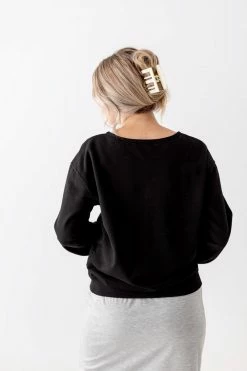 The Main Street Exchange 'Heritage' Sweatshirt In Black Lancaster Collection 9 The Main Street Exchange 'Heritage' Sweatshirt In Black Lancaster Collection