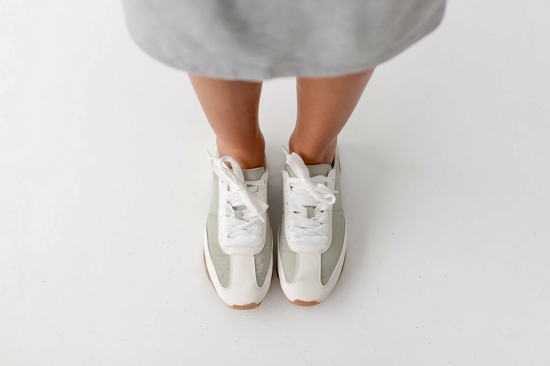 KKE Originals Lancaster Collection 'Albany' Retro Sneakers In Sage 5 KKE Originals Lancaster Collection 'Albany' Retro Sneakers In Sage