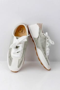 KKE Originals Lancaster Collection 'Albany' Retro Sneakers In Sage