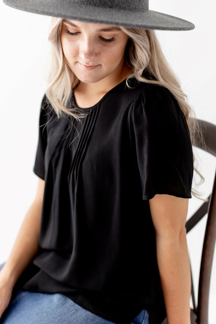 The Main Street Exchange 'Aimee' Pintuck Flutter Sleeve Top Exclusive Designs 10 The Main Street Exchange 'Aimee' Pintuck Flutter Sleeve Top Exclusive Designs