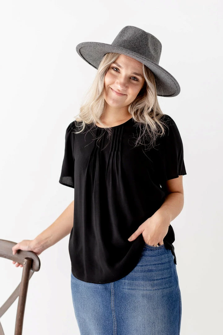 The Main Street Exchange 'Aimee' Pintuck Flutter Sleeve Top Exclusive Designs 9 The Main Street Exchange 'Aimee' Pintuck Flutter Sleeve Top Exclusive Designs