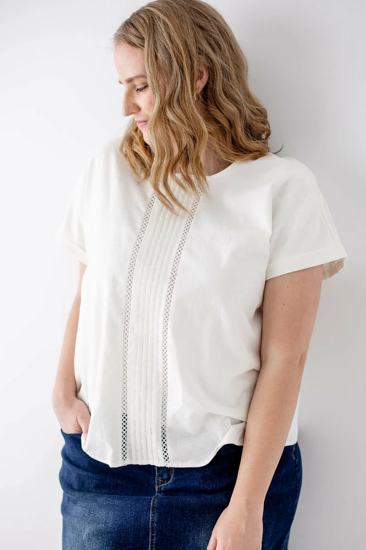 The Main Street Exchange 'Emma' Linen Top In Light Cream Exclusive Designs 7 The Main Street Exchange 'Emma' Linen Top In Light Cream Exclusive Designs