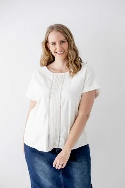 The Main Street Exchange 'Emma' Linen Top In Light Cream Exclusive Designs 16 The Main Street Exchange 'Emma' Linen Top In Light Cream Exclusive Designs