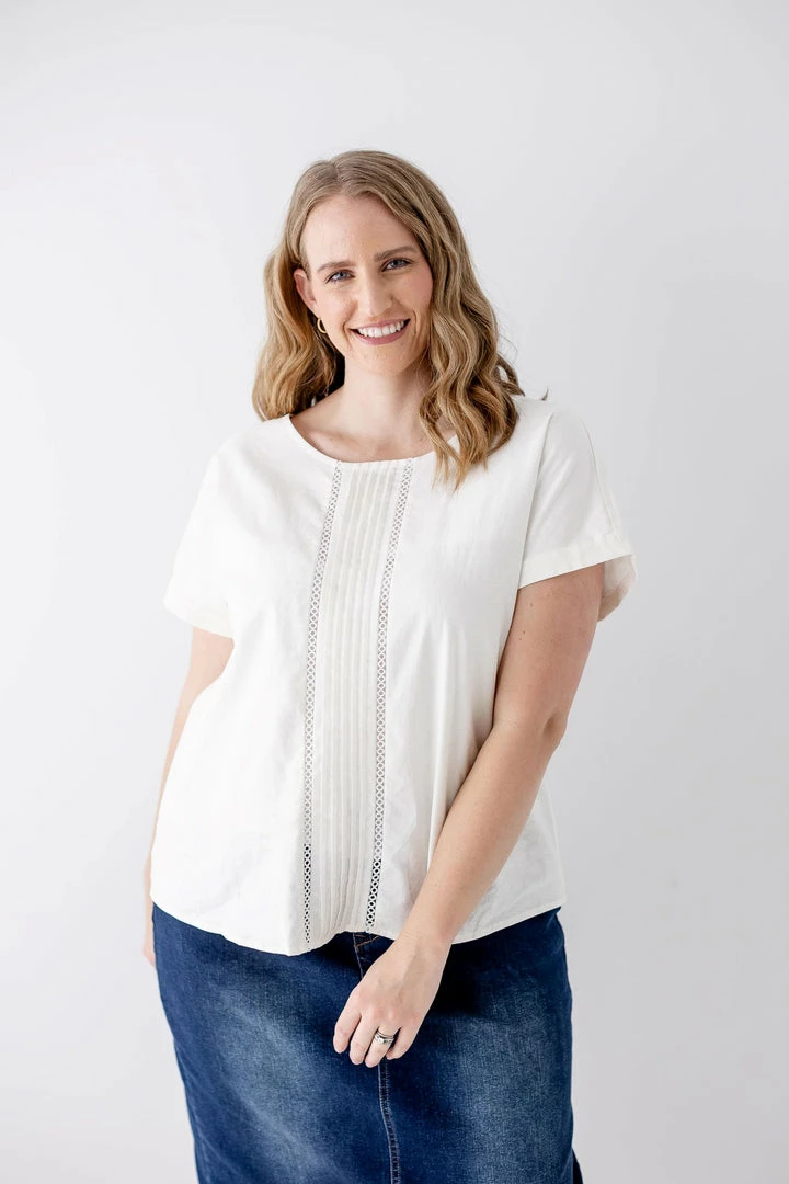 The Main Street Exchange 'Emma' Linen Top In Light Cream Exclusive Designs 8 The Main Street Exchange 'Emma' Linen Top In Light Cream Exclusive Designs