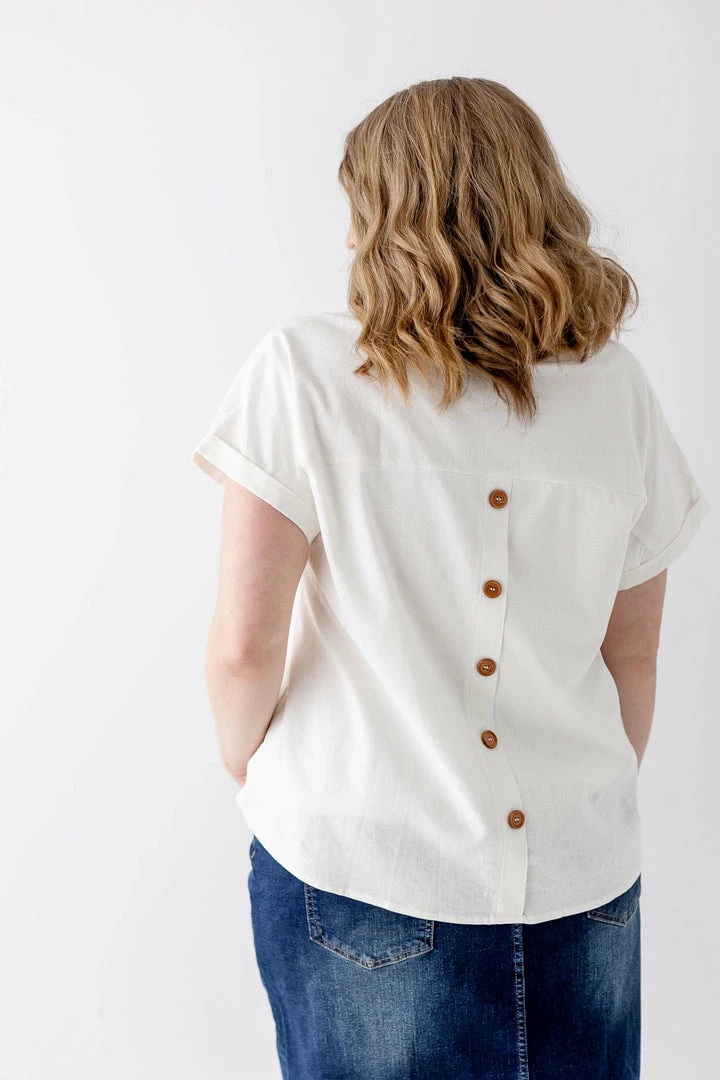 The Main Street Exchange 'Emma' Linen Top In Light Cream Exclusive Designs 9 The Main Street Exchange 'Emma' Linen Top In Light Cream Exclusive Designs