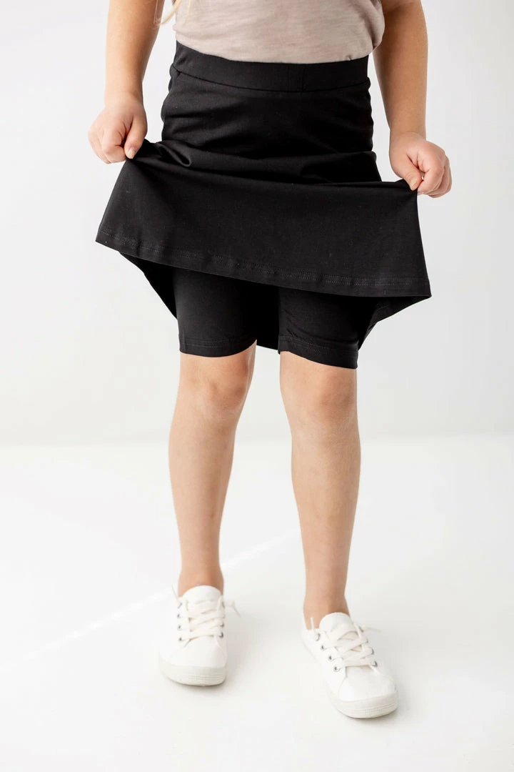 The Main Street Exchange Exclusive Designs 'Zoey' Girl Skort In Black 2 The Main Street Exchange Exclusive Designs 'Zoey' Girl Skort In Black
