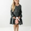 Hayden Los Angeles 'Elsie' Girl Button Front Cotton Dress In Forest FINAL SALE Dresses