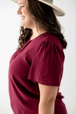 The Main Street Exchange 'Aimee' Pintuck Flutter Sleeve Top Exclusive Designs 35 The Main Street Exchange 'Aimee' Pintuck Flutter Sleeve Top Exclusive Designs