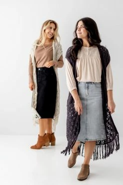 See And Be Seen Tops/Cardigans 'Delaney' Crochet Fringe Vest FINAL SALE 10 See And Be Seen Tops/Cardigans 'Delaney' Crochet Fringe Vest FINAL SALE