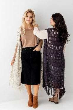 See And Be Seen Tops/Cardigans 'Delaney' Crochet Fringe Vest FINAL SALE 11 See And Be Seen Tops/Cardigans 'Delaney' Crochet Fringe Vest FINAL SALE