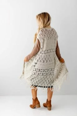See And Be Seen Tops/Cardigans 'Delaney' Crochet Fringe Vest FINAL SALE 15 See And Be Seen Tops/Cardigans 'Delaney' Crochet Fringe Vest FINAL SALE