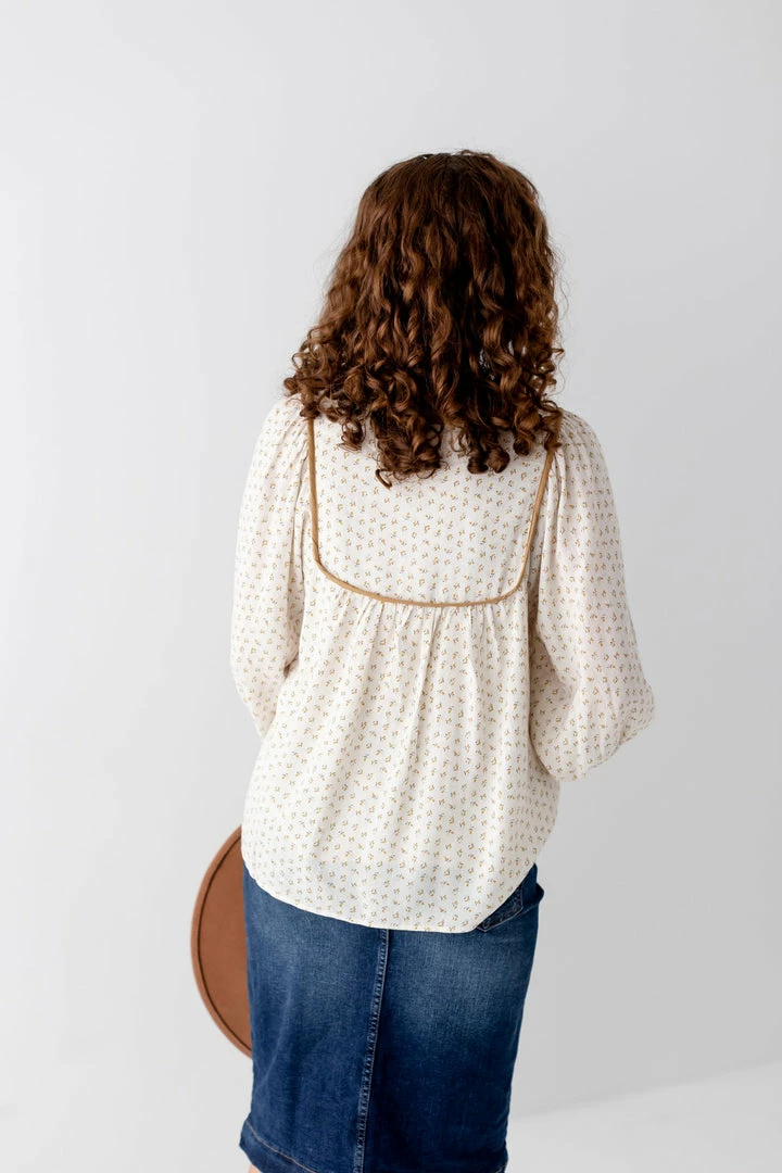 In Loom 'Jacklyn' Tassel Tie Top In Golden Poppy FINAL SALE 5 In Loom 'Jacklyn' Tassel Tie Top In Golden Poppy FINAL SALE