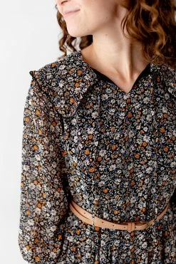 In Loom 'Alistair' Ditsy Floral Tiered Dress In Black FINAL SALE 9 In Loom 'Alistair' Ditsy Floral Tiered Dress In Black FINAL SALE