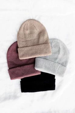 David & Young Waffle Knit Beanie FINAL SALE Accessories