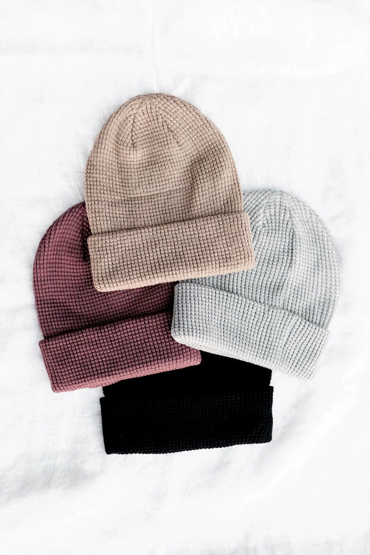 David & Young Waffle Knit Beanie FINAL SALE Accessories 1 David & Young Waffle Knit Beanie FINAL SALE Accessories