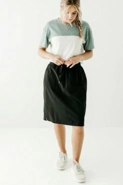 The Main Street Exchange 'Ally' Skort In Black