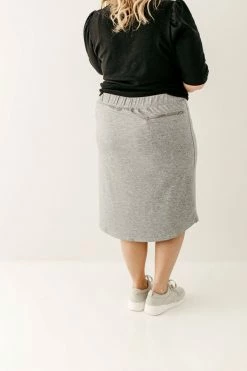 The Main Street Exchange 'Alexa' Athletic Skort In Heather Grey