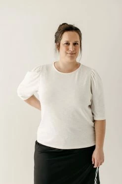 Polagram PLUS 'Beckett' Basic Puff Sleeve Tee